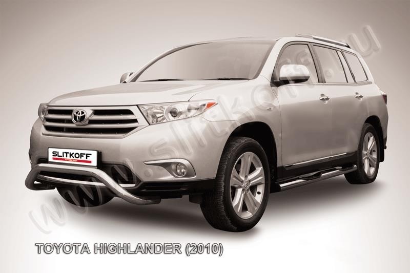 Slitkoff THI002 кенгурятник d57 низкий "мини" Toyota Highlander (2010)