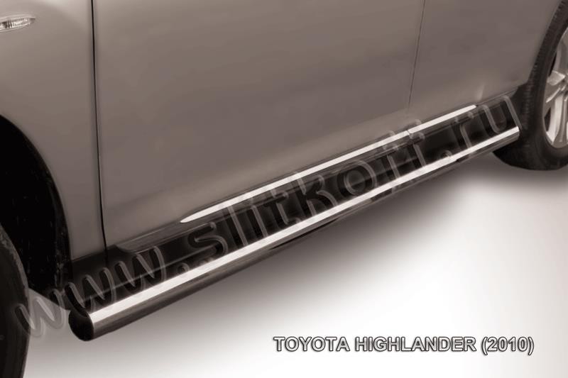 Slitkoff THI009 защита порогов d76 труба Toyota Highlander (2010)
