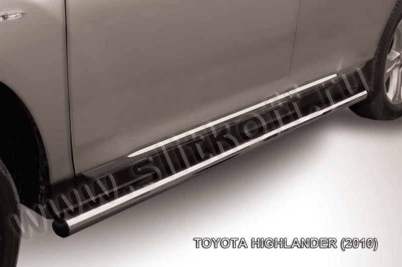 Slitkoff THI010 защита порогов d57 труба Toyota Highlander (2010)