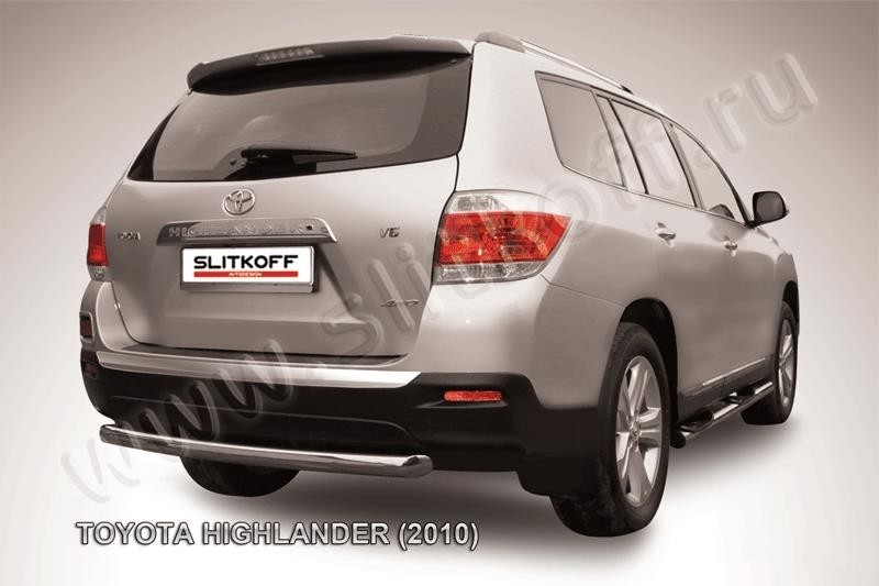 Slitkoff THI013 защита заднего бампера d57 радиусная Toyota Highlander (2010)