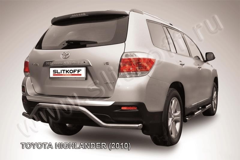 Slitkoff THI017 защита заднего бампера d57 "волна" Toyota Highlander (2010)