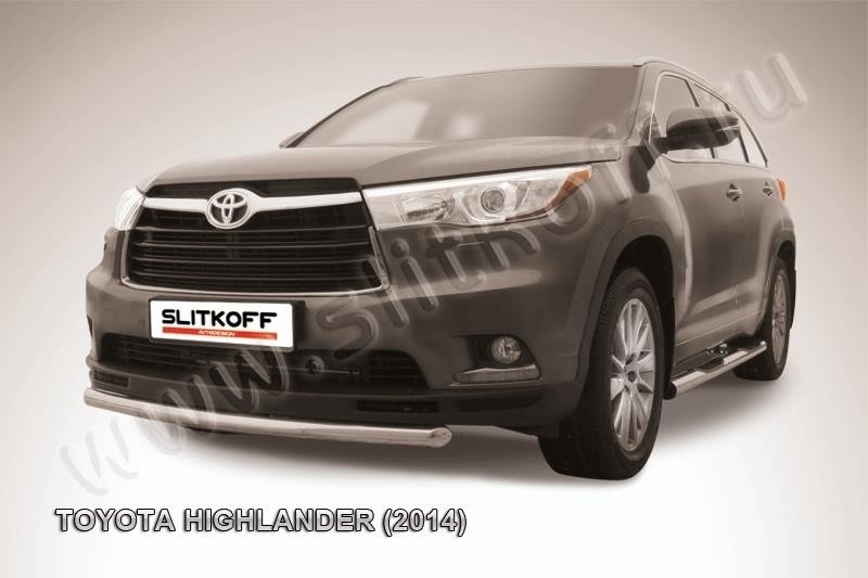 Slitkoff THI14-005 защита переднего бампера d57 радиусная Toyota Highlander (2014)