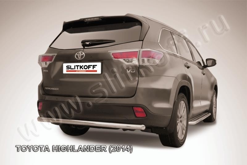 Slitkoff THI14-013 защита заднего бампера d57 радиусная Toyota Highlander (2014)