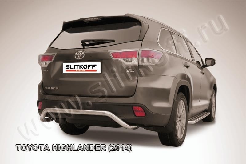 Slitkoff THI14-016 защита заднего бампера d57 "скоба" Toyota Highlander (2014)