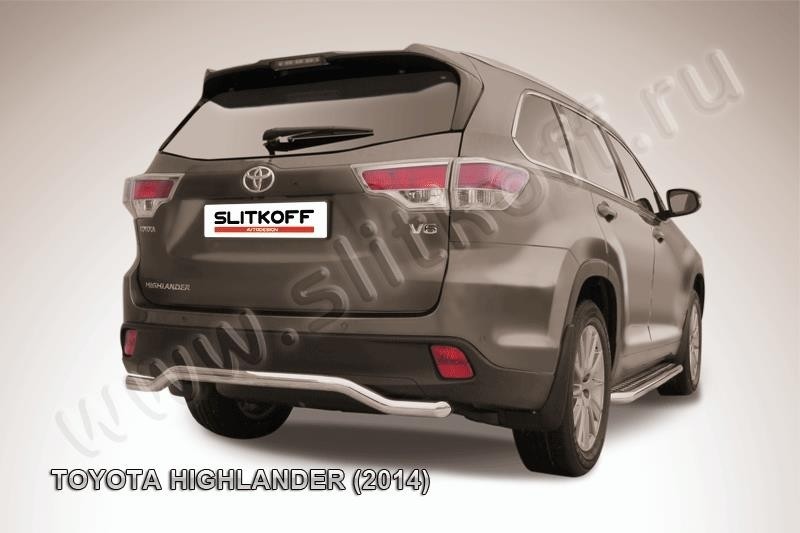 Slitkoff THI14-018 защита заднего бампера d57 "волна" Toyota Highlander (2014)