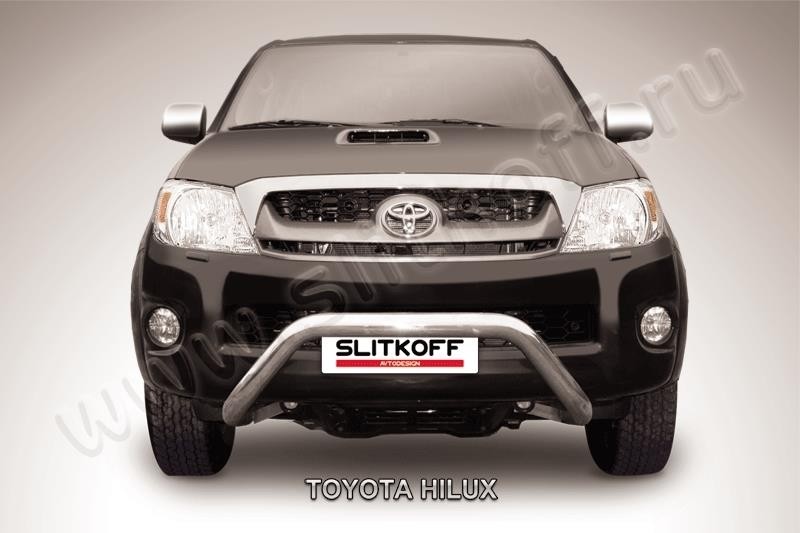 Slitkoff THL005 кенгурятник d76 низкий широкий "мини" Toyota Hilux (2011)