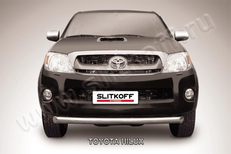 Slitkoff THL11-001 защита переднего бампера d76 радиусная Toyota Hilux (2011) рестайлинг