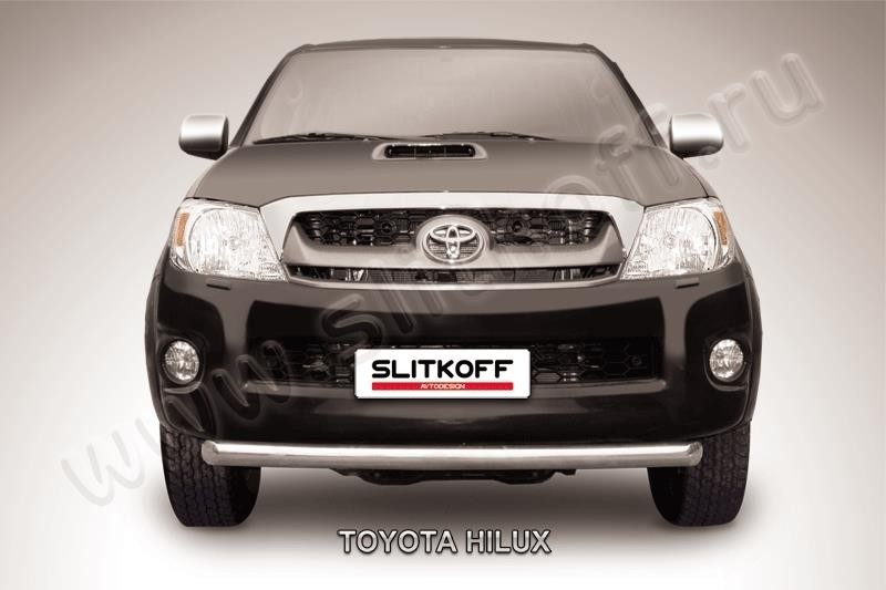 Slitkoff THL11-002 защита переднего бампера d57 радиусная Toyota Hilux (2011) рестайлинг