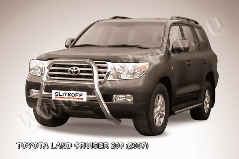 Slitkoff TLC2-002 кенгурятник d76 высокий Toyota Land Cruiser 200 (2007)