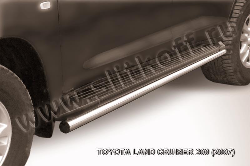 Slitkoff TLC2-019 защита штатного порога d57 Toyota Land Cruiser 200 (2007)