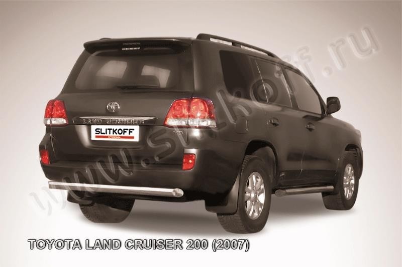 Slitkoff TLC2-023 защита заднего бампера d76 короткая Toyota Land Cruiser 200 (2007)