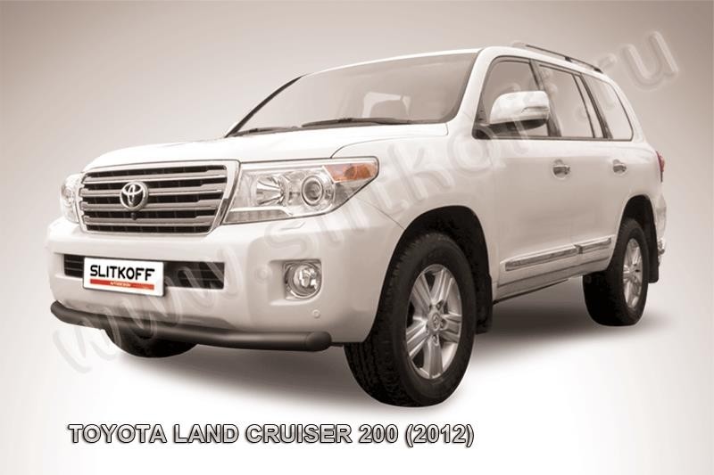 Slitkoff TLC2-12-005B защита переднего бампера d76 черная Toyota Land Cruiser 200 (2012)