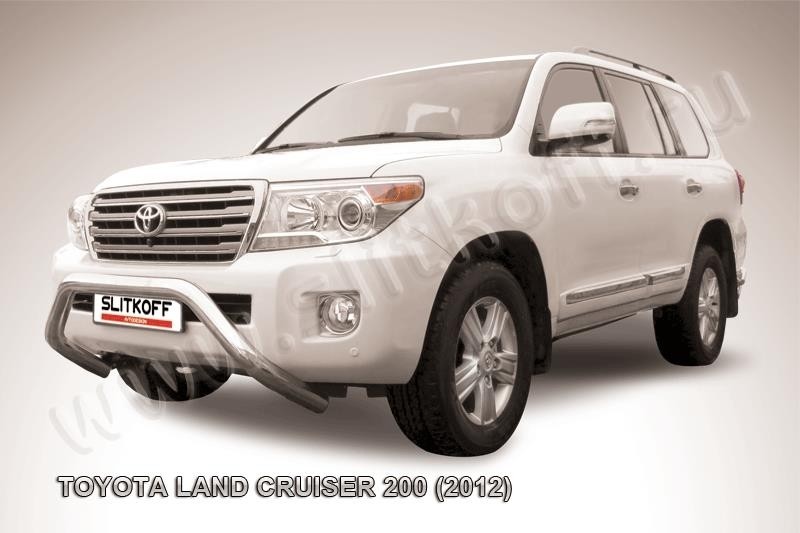 Slitkoff TLC2-12-009 кенгурятник d76 низкий широкий "мини" Toyota Land Cruiser 200 (2012)
