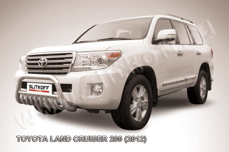Slitkoff TLC2-12-010 кенгурятник d76 низкий с защитой картера Toyota Land Cruiser 200 (2012)