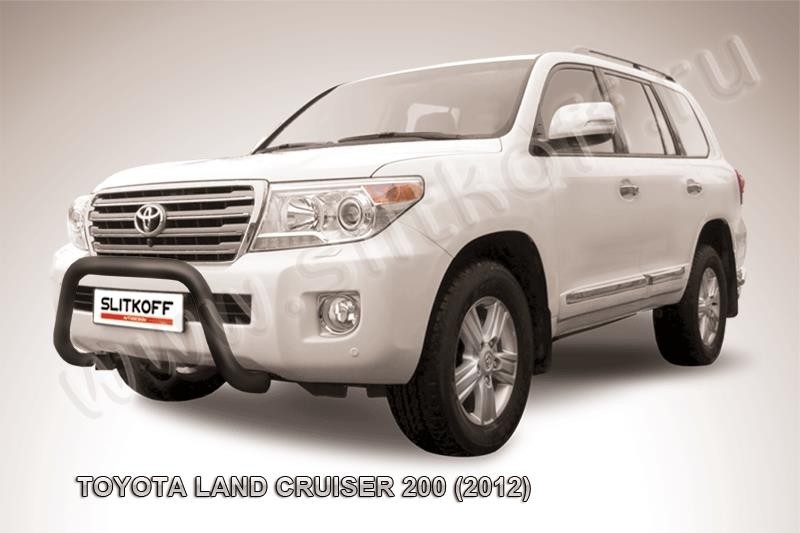 Slitkoff TLC2-12-012B кенгурятник d76 низкий "мини" черный Toyota Land Cruiser 200 (2012)
