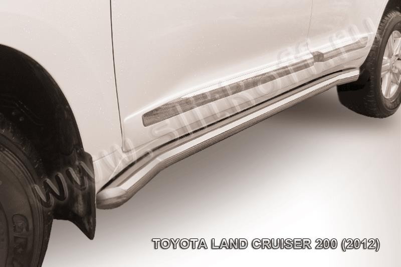 Slitkoff TLC2-12-014 защита порогов d76 с гибами Toyota Land Cruiser 200 (2012)
