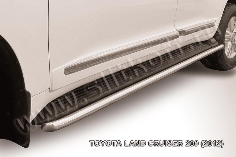 Slitkoff TLC2-12-017 защита штатного порога d42 Toyota Land Cruiser 200 (2012)