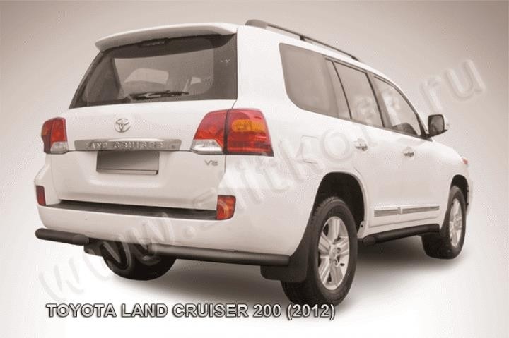 Slitkoff TLC2-12-021B защита заднего бампера уголки d76 черные Toyota Land Cruiser 200 (2012)