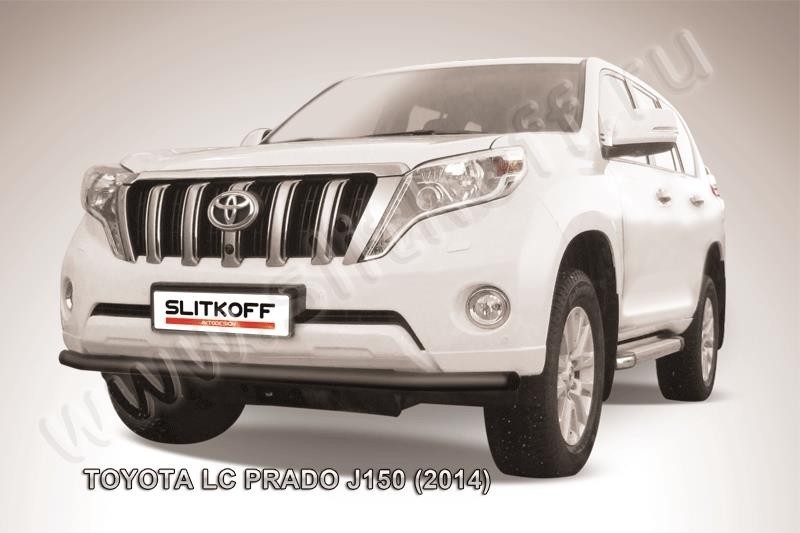 Slitkoff TOP14-005B защита переднего бампера d57 черная Toyota Land Cruiser Prado (2014)