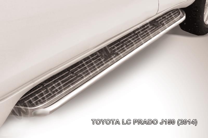 Slitkoff TOP14-007 защита штатного порога d42 Toyota Land Cruiser Prado (2014)