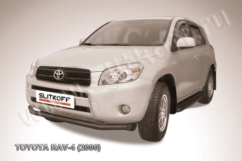 Slitkoff TR4006B защита переднего бампера d57 черная Toyota RAV4 (2006)