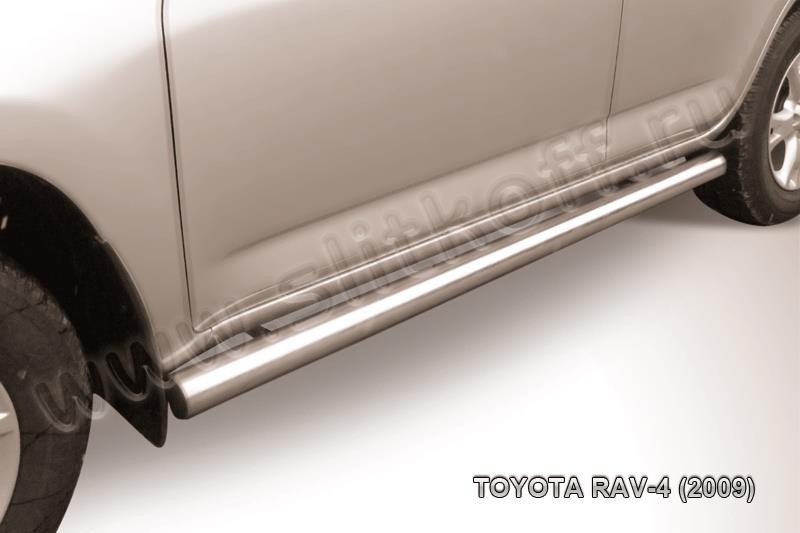 Slitkoff TR409-010 защита порогов d76 труба Toyota RAV4 (2009)