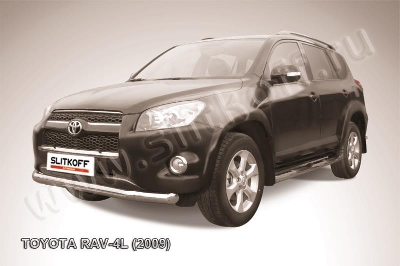 Slitkoff TR409L-010 защита переднего бампера d76 Toyota RAV4 L (2009)