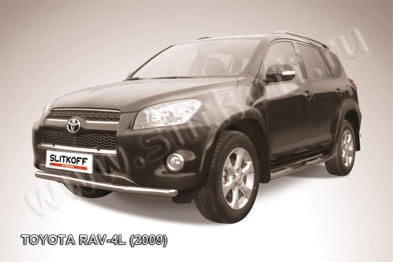 Slitkoff TR409L-012 защита переднего бампера d57 Toyota RAV4 L (2009)