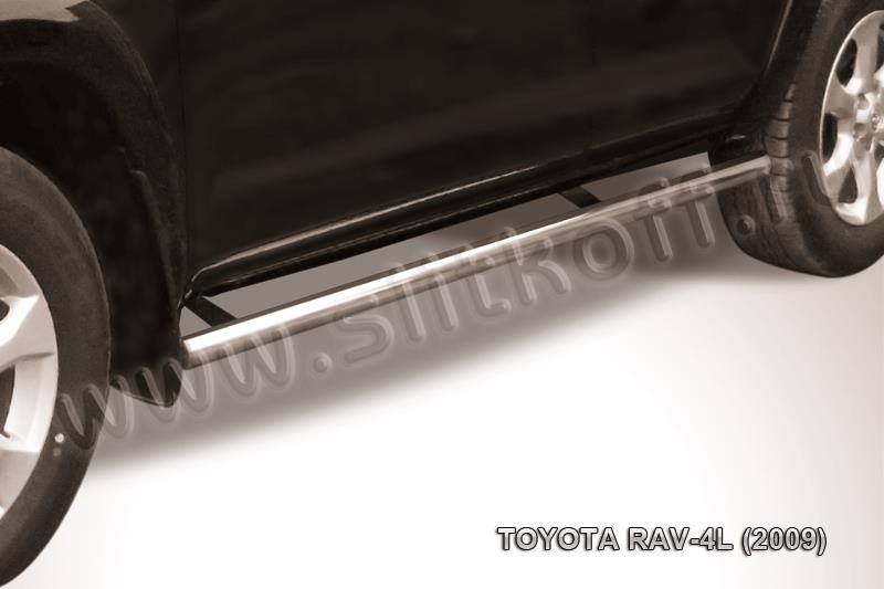 Slitkoff TR409L-015 защита порогов d57 труба Toyota RAV4 L (2009)