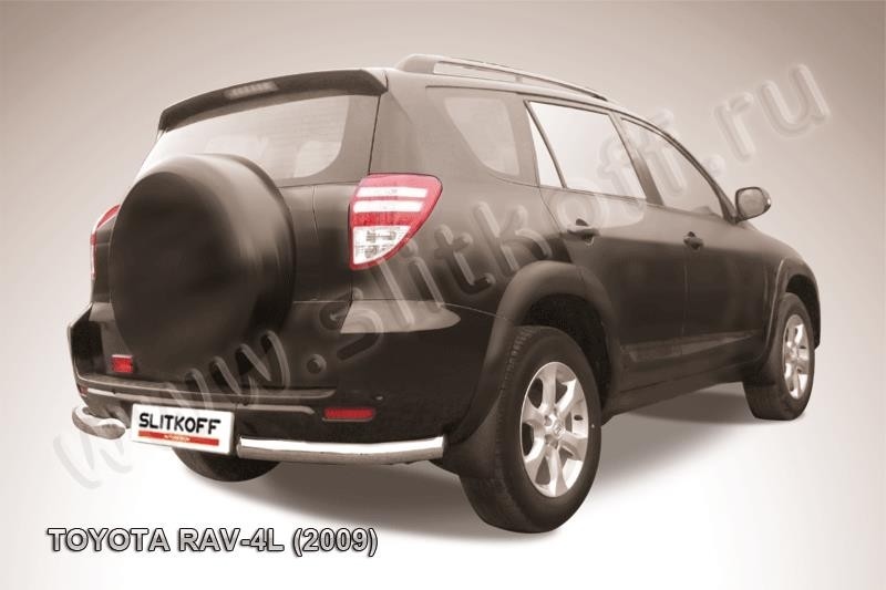 Slitkoff TR409L-018 защита заднего бампера уголки d76 Toyota RAV4 L (2009)