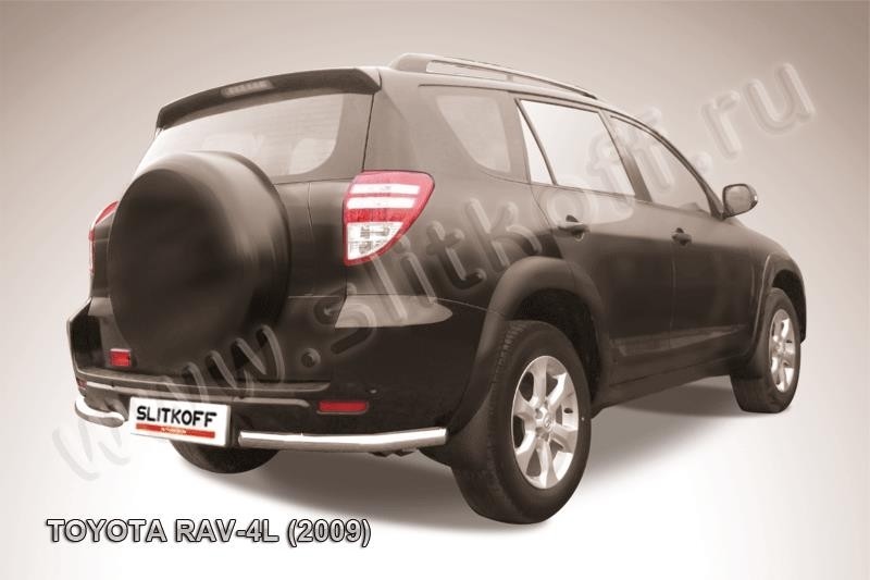 Slitkoff TR409L-020 защита заднего бампера уголки d57 Toyota RAV4 L (2009)