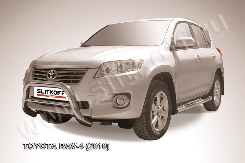 Slitkoff TR410-001 кенгурятник d76 низкий Toyota RAV4 (2010)