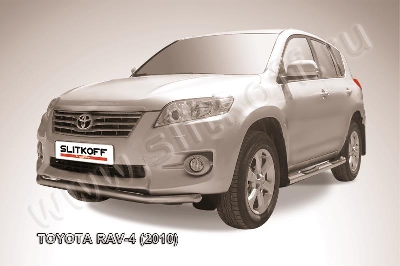 Slitkoff TR410-007 защита переднего бампера d57 Toyota RAV4 (2010)