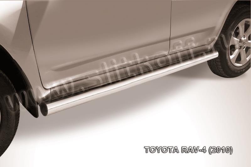 Slitkoff TR410-013 защита порогов d76 труба Toyota RAV4 (2010)