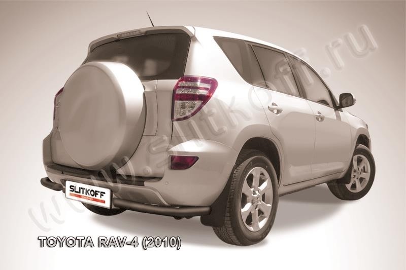 Slitkoff TR410-015B защита заднего бампера уголки d57 черные Toyota RAV4 (2010)