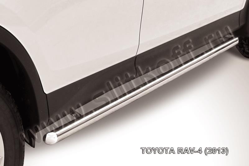 Slitkoff TR413-006 защита порогов d57 труба Toyota RAV4 (2013)