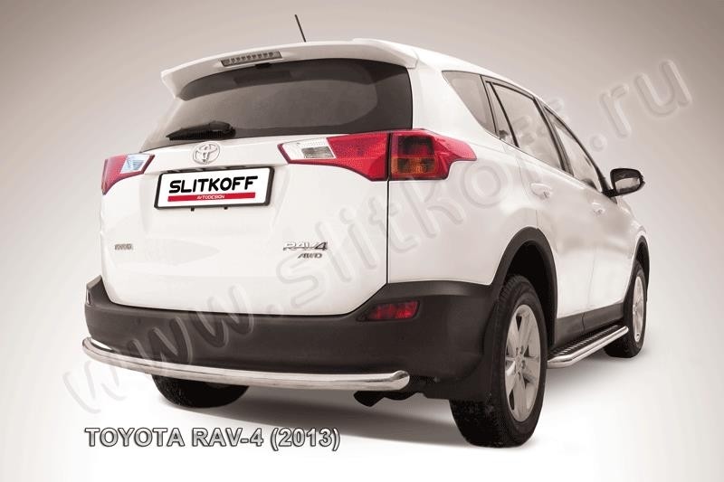 Slitkoff TR413-012 защита заднего бампера d57 радиусная Toyota RAV4 (2013)