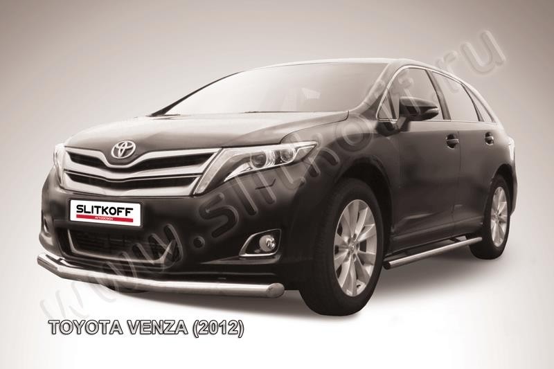 Slitkoff TVEN002 защита переднего бампера d76 Toyota Venza (2013)