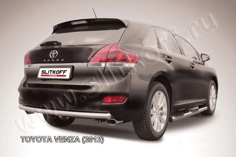Slitkoff TVEN012 защита заднего бампера d57 радиусная Toyota Venza (2013)