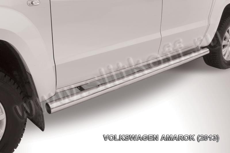 Slitkoff VWAM13-009 защита порогов d76 труба Volkswagen Amarok (2013)