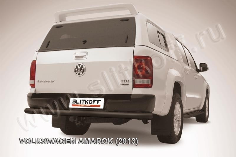 Slitkoff VWAM13-011B защита заднего бампера d76 черная Volkswagen Amarok (2013)