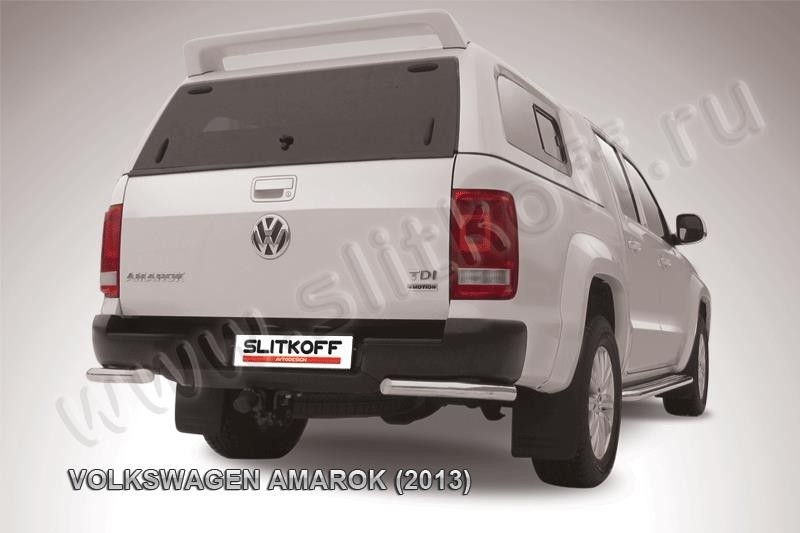 Slitkoff VWAM13-014 защита заднего бампера уголки d57 Volkswagen Amarok (2013)