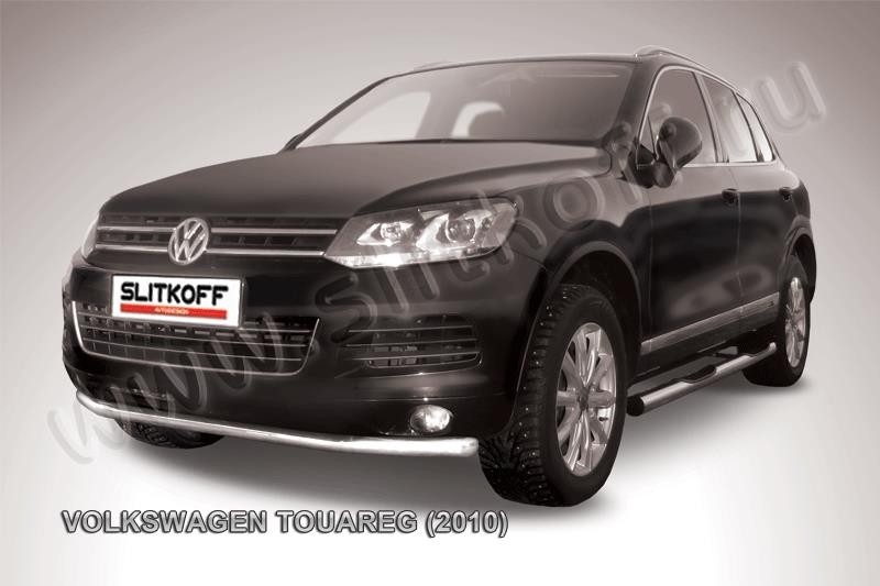 Slitkoff VWTR-005 защита переднего бампера d57 Volkswagen Touareg (2010)