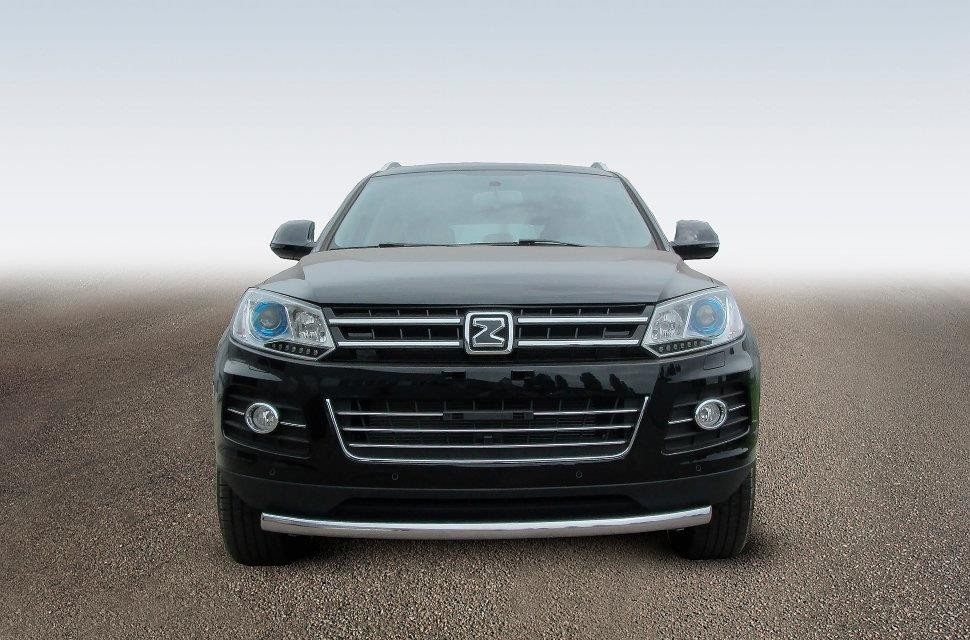 Slitkoff ZOT-001 защита переднего бампера d57 радиусная Zotye T600