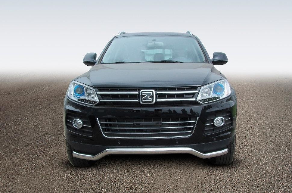 Slitkoff ZOT-002 защита переднего бампера d57 "волна" Zotye T600