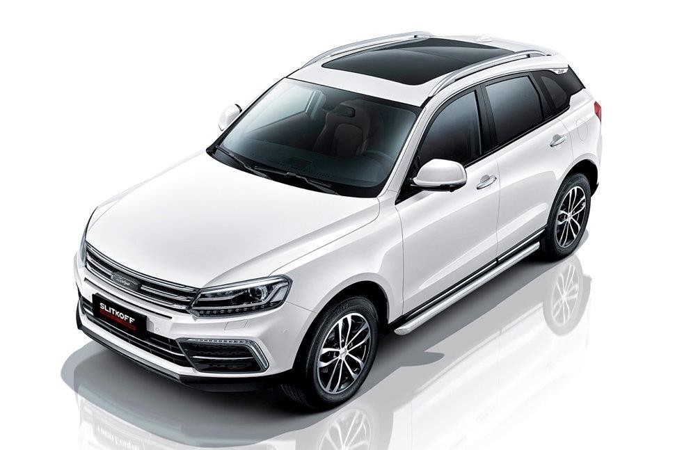 Slitkoff ZOTCOP-006 защита штатного порога d57 труба Zotye Coupa