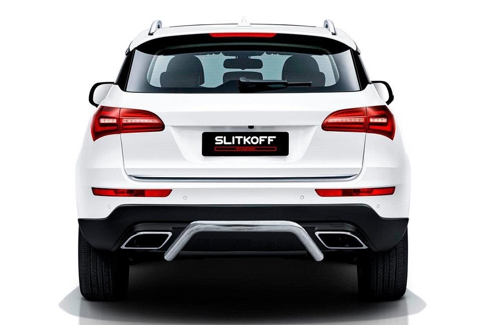 Slitkoff ZOTCOP-007 защита заднего бампера d57 "скоба" Zotye Coupa
