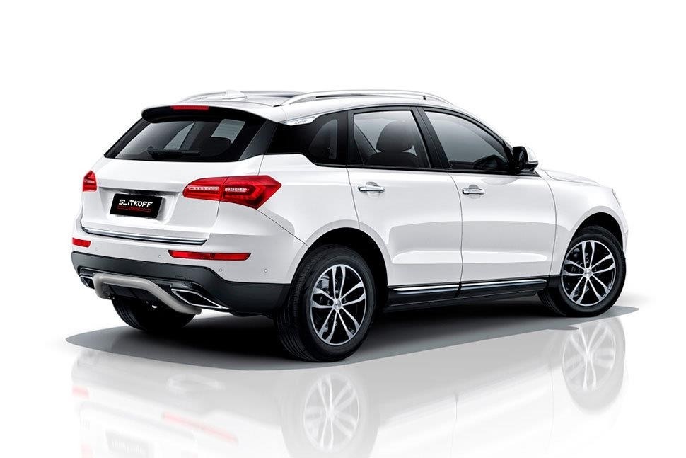 Slitkoff ZOTCOP-007S защита заднего бампера d57 "скоба" серебристая Zotye Coupa
