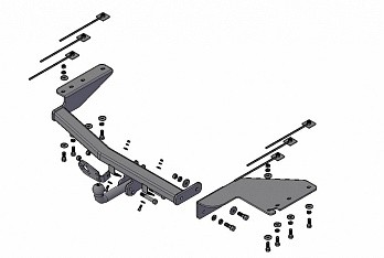 Фаркоп Трейлер 5010 на ТагАЗ C190 универсал с 2011