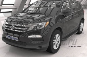 Can Otomotiv ACMD.52.2502 пороги алюминиевые (Onyx) Honda Pilot (2016-)